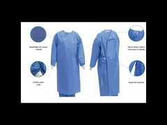 Breathable Surgical Gown Non Woven Adjustable For Hospital