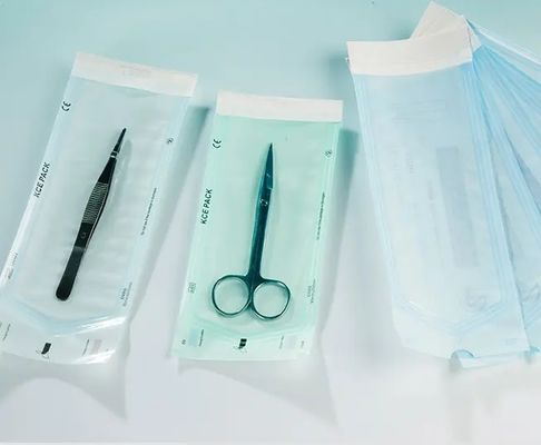 comprar 5.7 Cm X 13 Cm Saco Médico Estéril Embalagem Dental Peel Pack Auto-Sel utilizado para esterilização de instrumentos médicos dentários fabricação em linha