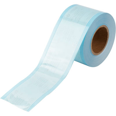 comprar calor médico de 100mm*100mm - AZUL Gusseted de selagem do saco do malote do rolo da esterilização fabricação em linha
