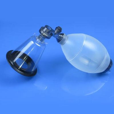comprar Conjunto completo de ressuscitador manual de silicone reutilizável veterinário com máscara, tubo de oxigênio e cânulas de Guedel tamanhos P/M/G fabricação em linha