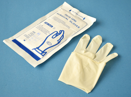 comprar Luvas de Exame de Látex Descartáveis Cirúrgicas com Pó, Par de 2 unidades fabricação em linha