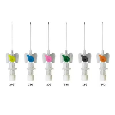 comprar Cateter IV Veterinário 18G-26G Agulha de Implantação para Pets, Cânula IV Tipo Borboleta de PP de Grau Médico com Porta de Injeção, Certificado CE para Hospital Veterinário fabricação em linha