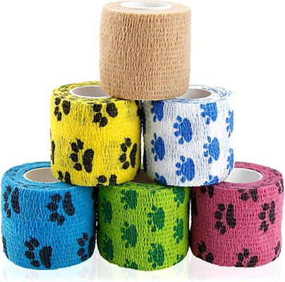 comprar Envoltório Veterinário Elástico Não Tecido Autoadesivo para Patas de Cão, Bandagem Coesiva Vetraps fabricação em linha