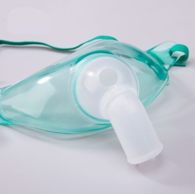comprar Máscara de traqueostomia de PVC transparente para adultos com conector giratório de 360°, máscara de oxigênio médico esterilizada de classe II EO fabricação em linha
