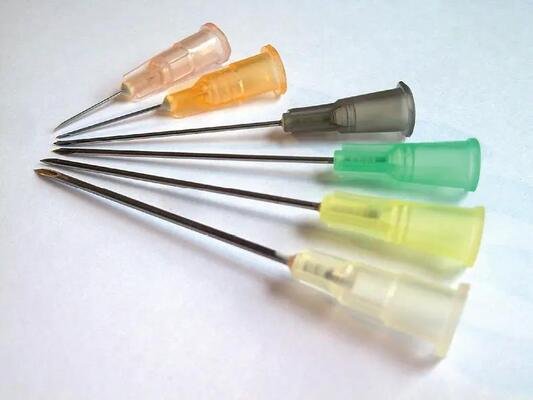 comprar Agulhas de injeção dentária de aço inoxidável 18G-30G Agulha hipodérmica estéril descartável para odontologia com cubo codificado por cores ISO fabricação em linha