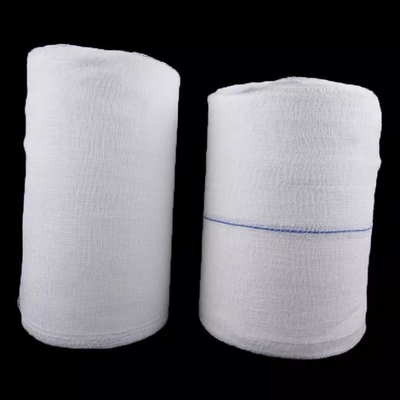 Bom preço do absorvente hidrófilo estéril do algodão de 90cm x de 100m rolo 100% de algodão médico Gauze Roll estéril descartável on-line