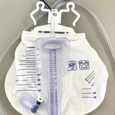 Bom preço Saco externo médico 2000ml da urina do sistema descartável do medidor da urina do saco da drenagem da urina on-line