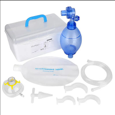 Bom preço Saco de ressuscitação manual de emergência de PVC, máscara de válvula BVM e saco Ambu Ventilação de pressão positiva on-line