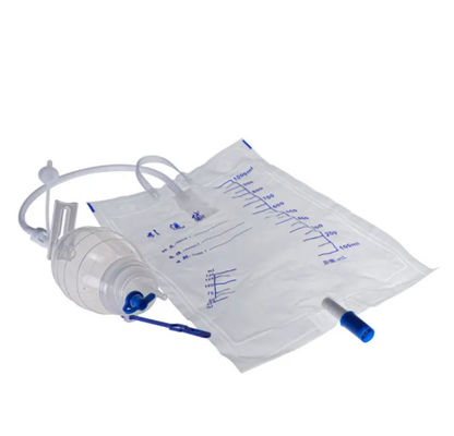 Bom preço Sistema de drenagem de feridas fechadas de silicone reservatório com válvula anti-refluxo Parede de silicone de lâmpada usada com esgoto plano de silicone on-line