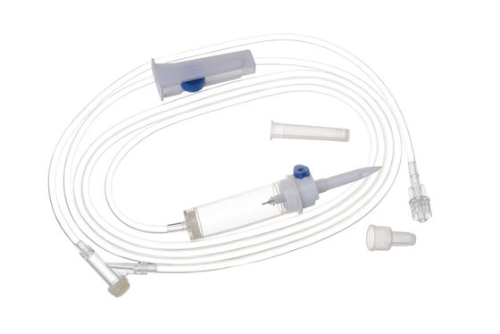 Bom preço Grade Médico 20 Gotas PVC Transparente Conjunto de perfusão IV descartável com porta de injecção no local do Y on-line
