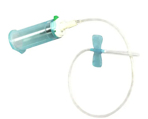 Bom preço Conjunto de recolha de sangue de segurança Consumíveis médicos sangue Agulha de manteiga com suporte on-line