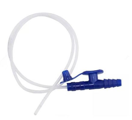 Bom preço Cateter de sucção descartável médico homologado pelo CE com conector tipo T, tubo de sucção com código de cor on-line