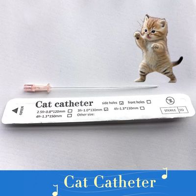Bom preço Catéter urinário veterinário Veterinário 1, 0 mm e 1, 3 mm Cateter de urina descartável de gato para gatos on-line