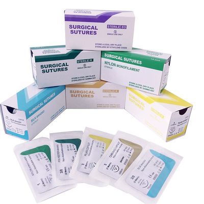 Bom preço Suturas Cirúrgicas de Ácido Poliglicólico PGA 910 Vicry Seda Catgut Crómico Nylon on-line
