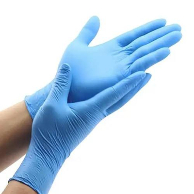 Bom preço Powder Free Disposable Protection Gloves Blue Composite Mixed Acid Alkali Resistant High Elastic Hands on-line
