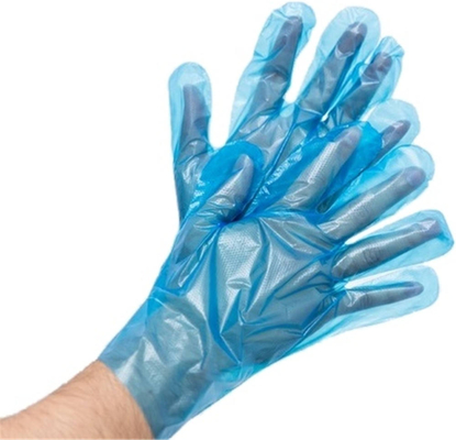 Bom preço Luvas de plástico descartáveis para cozinha, casa, restauração, caranguejos, churrasqueira Luvas de filme PE espessadas e resistentes à água on-line