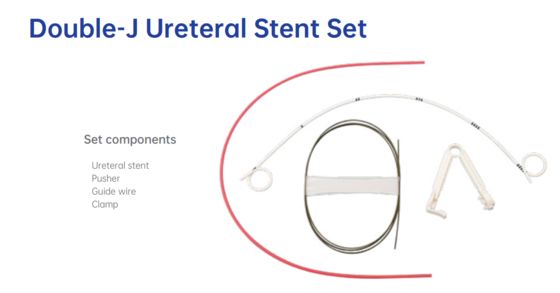 Bom preço Medical-Grade Double J Ureteral Stent Set – Class II PVC with 22mm-26mm Length for Optimal Urinary Healing on-line