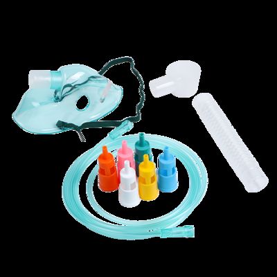 Bom preço Máscara de oxigénio de venturi ajustável médica com 6 diluidores codificados por cores e tubo flexível resistente a dobras para controle de precisão de FiO2 on-line