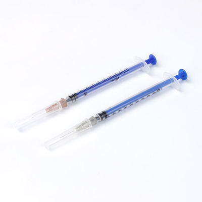 Bom preço 1 ml Seringa de tuberculina descartável com pistão azul para dosagem precisa, feita de PP de qualidade médica on-line