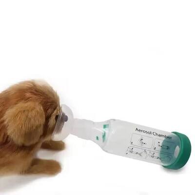 Bom preço Câmara de nebulização veterinária em material PP antiestático com válvula respiratória de silicone e três máscaras para tratamento respiratório eficaz on-line