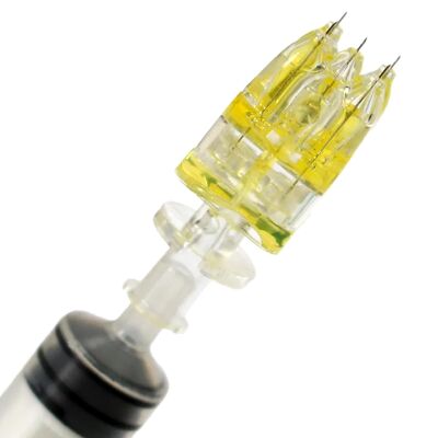 Bom preço Estéril 5 pinos Ajustável comprimento da agulha Cristal Multi Injetor Meso Agulha para salão de beleza on-line