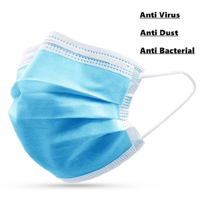Bom preço Máscara não tecida 3Ply Máscara facial médica Logotipo personalizado Cirúrgico Disponível Máscara facial médica descartável On-line