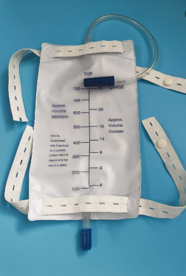 Bom preço 750 ml Saco de urina para pernas com válvula de empurrão On-line
