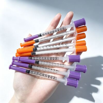 Bom preço Seringa de insulina descartável 0,5cc 1cc Etral Médico Seringas de insulina de parede fina com cor personalizada On-line