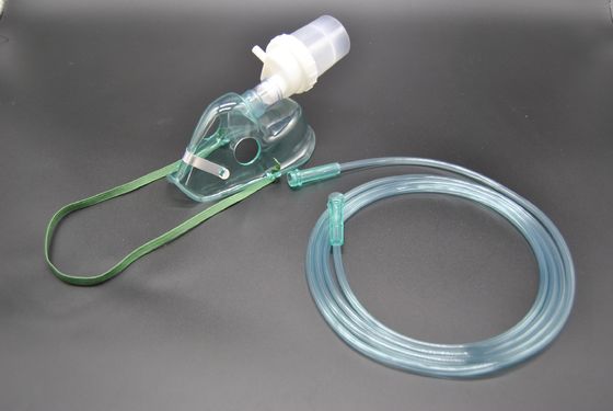Bom preço Nebulizer torcido transparente Kit Green Adult Nebulizer Mask do ventilador 0.4ml on-line